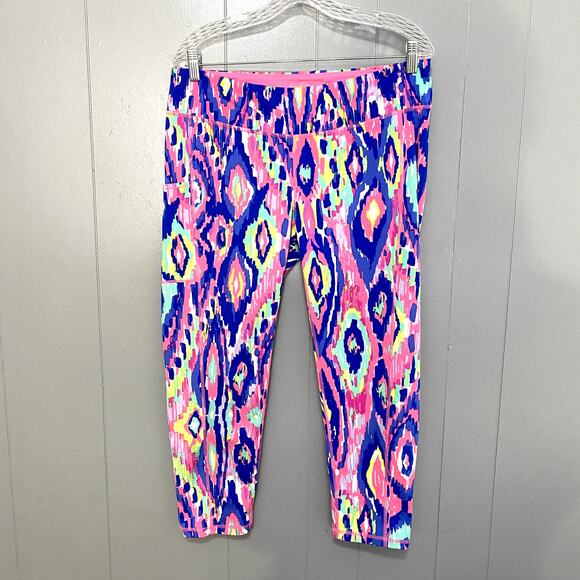 Lilly Pulitzer UPF 50+ Luxletic 24'' Weekender Midi Leggings Multi Luminescent - Picture 1 of 9